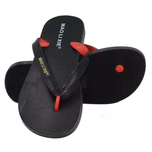 MAO LI XIE Men's Summer Beach Flip Flops Slippers PVC Comfort Thongs Sandals - Picture 3 of 4